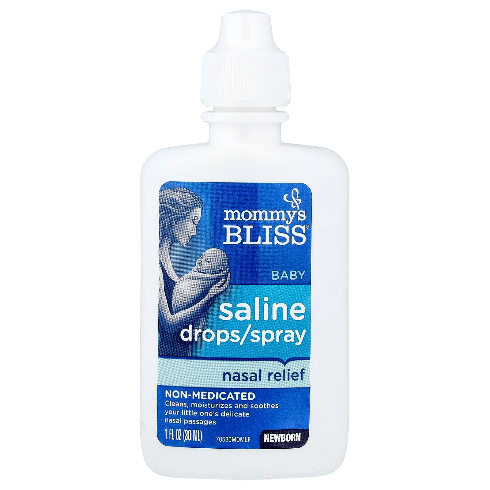 Mommy's Bliss Baby Saline Drops/Spray Nasal Relief, Newborn , 1 fl oz (30 ml) | HSA/FSA Eligible
