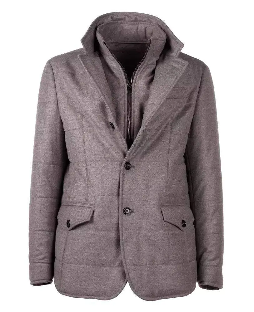 Made in Italy Gray Wool Jacket