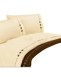Hiend Accents Unisex Star Queen Sheet Set 4 Piece - Sw3505-Qn Cr