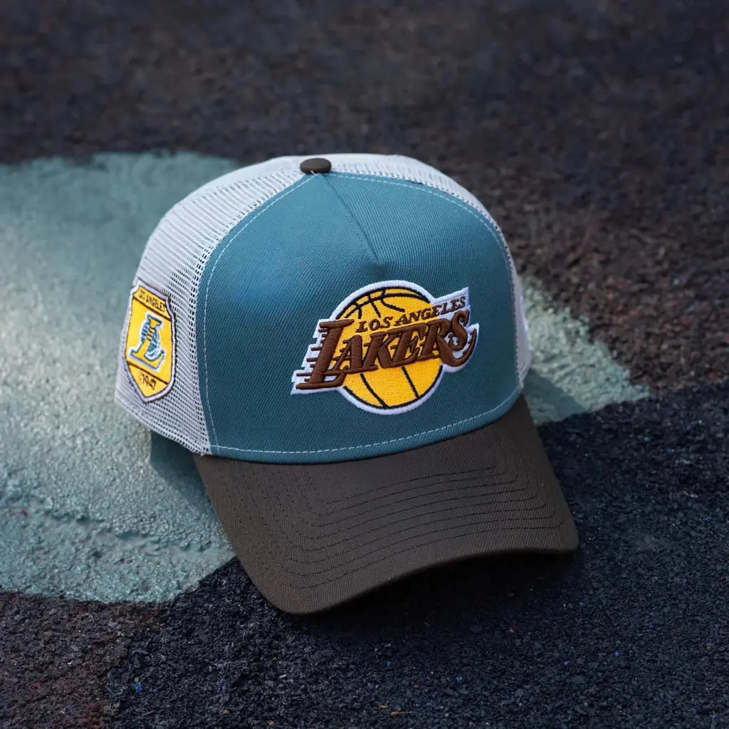 NEW ERA NBA Los Angeles Lakers Snapback Flat Brim Adjustable Cap, Unisex Urban Hip Hop Hat