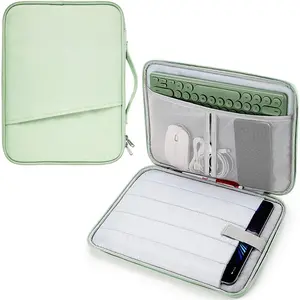 Portable Tablet Bag with Zipper and Compartments, Tablet Sleeve Pouch, Waterproof and Protective, Suitable for iPad 11-Inch and 13-Inch Pro/air Series