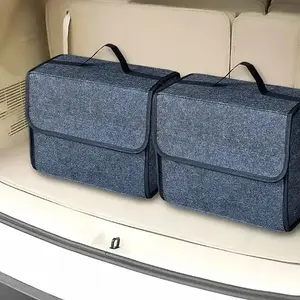 Large Car Boot Storage Organizer – Foldable Anti-Slip Trunk Organizer with Multiple Compartments for Car SUV Truck Cargo Storage