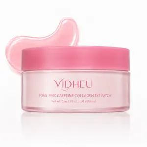 [NEW] [VIDHEU] PDRN Pink Caffeine Collagen Eye Patch for Daily Eye Care | Helps Improve the Look of Puffy Eyes, Dark Circles & Fine Lines | Hydrating Hydrogel Eye Masks for Smooth, Bright-Looking Skin