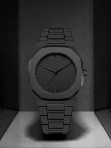 Men's Simple Business Watch, Round Dial Quartz Movement, Plastic Case, Band, Casual Style, All Seasons Wear, Casual Analog Watch