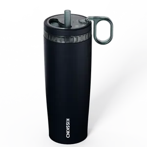 KISSKIND Leakproof Iced Coffee Tumbler 20oz/24oz, Bag-Safe Travel Coffee Cup with Straw for Work, School & Commute