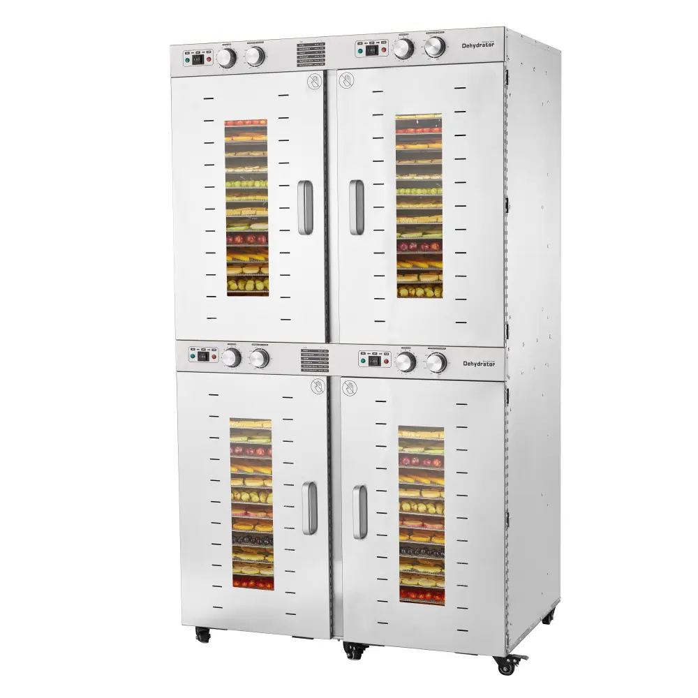 Commercial Food Dehydrator Machine 88 Trays, 150FT² Large Commercial Dehydrator, 7400W No Plug Industrial Meat Dryer, 120V Singlecord Use Beef Jerky Maker Food-Dryer（Truck Delivery）