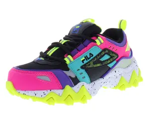 Fila Oakmont Tr Girls' Casual Trainers, 1 Pair, Black/Multicolor Kids' Sports Footwear for Sports & Outdoor Activities