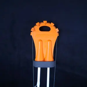 RodKnee Orange Rod Holder for 2 Piece Rods Made in America Durable Design Compact Practical Fishing Gear Accessory