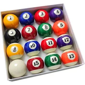 2-1/4" Complete Pool Balls Billiard Set - 16 Regulation Size & Weight Resin Balls, Replacement Pool Table Balls for Billiards, Pool Table Billiards Accessories