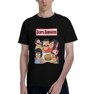 Vintage Bob's Burgers Belcher Family Burger Graphic T-Shirt