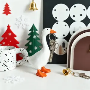 Simple Swan Key Magnetic Storage Ornament, Magnetic Key Holder, Key Hook, Home Living Room Entryway Kitchen Resin Craft Decor, Stylish Functional Accessory, Key Organizer