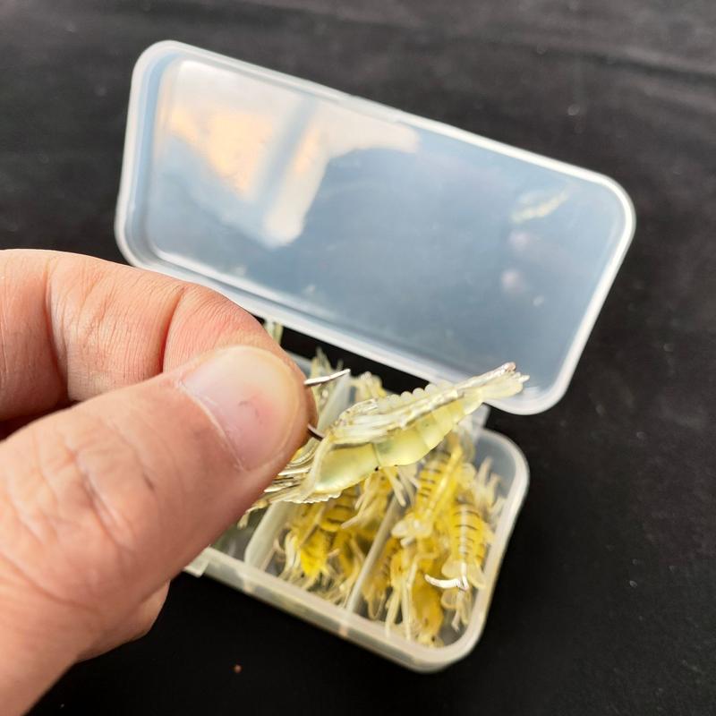 30pcs Simulated Grass Shrimp Bait 4cm  – Easy-to-Use Fishing Tackle Cost-Effective