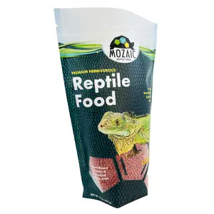 Mozaic Premium Herbivorous Reptile Food - 14 oz Bag - Small 1/8" Pellets for Iguanas, Bearded Dragons, Uromastyx, & Juvenile Tortoises - Complete Formulated Diet with Essential Amino Acids & Nutrients