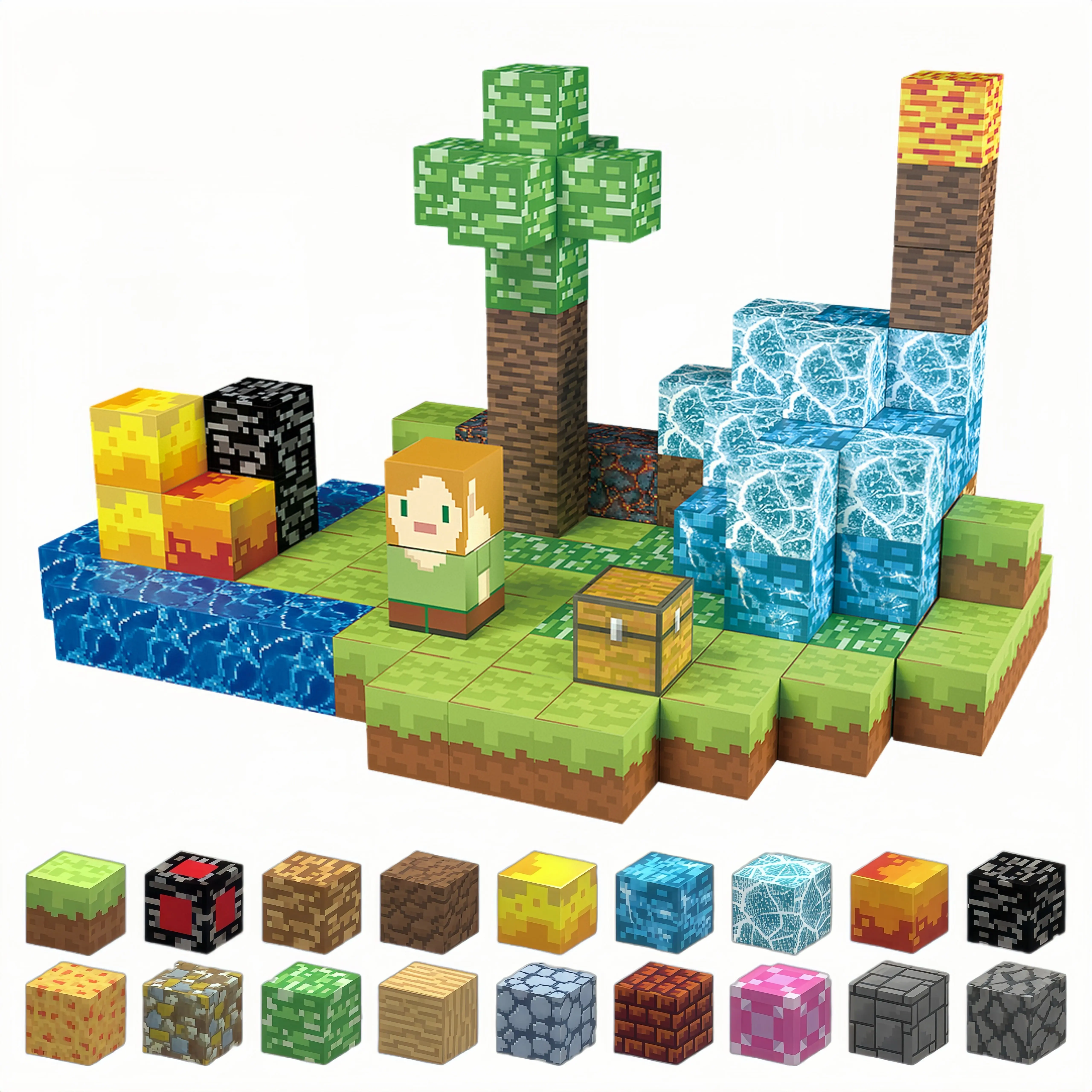 magnetic blocks 160pcs - Magnetic Building Block with 6 Baseplate, Stacking Magnets for Kids, Sensory Toy for Toddlers STEM Learning, Birthday Gifts for 3+ Years Old Boys Girls