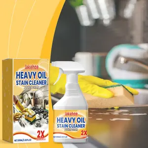 Jakehoe Heavy-Duty Kitchen Cleaner Spray, Lemon-Scented Oil-Dissolving Detergent for Range Hoods and Cooktops – Effective for Home Cleaning