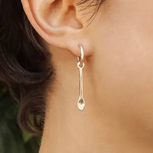 "Keep Stirring" Spoon Hoop Earrings