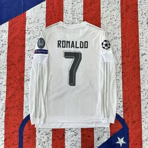 15-16 home Champions League long and short-sleeved soccer jersey No. 7 Ronaldo jersey set