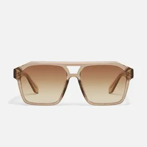 QUAY - SOUNDCHECK Tinted Lens Glasses Rectangular Sunglasses retro aviator modern update