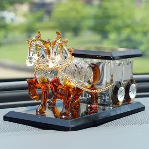 Elegant Crystal Carriage Decor, Luxurious Home Office Decoration, Perfect Wedding Anniversary Birthday Gift, No Power Needed