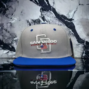 NEW San Diego Padres PRO STANDARD 2 Tone Snapback Hat Flat Brim Cap Gray UV