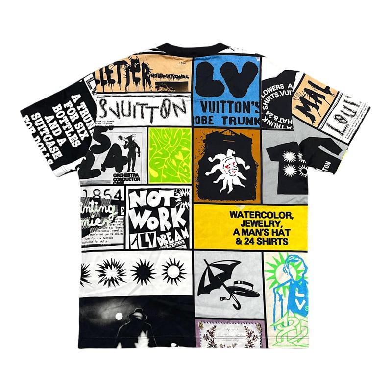 Louis Vuitton Fanzine Short Logo Sleeve Tee Shirt Multi