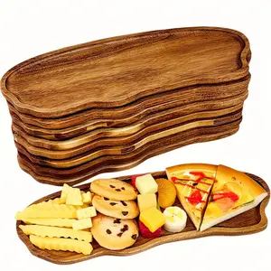 1/3-piece wooden tray, irregular wooden tray, decorative tray, dessert tray, coffee snack tray, cake tray, cheese tray, bread tray, breakfast tray with candlestick, small wooden tray, suitable for home decoration.