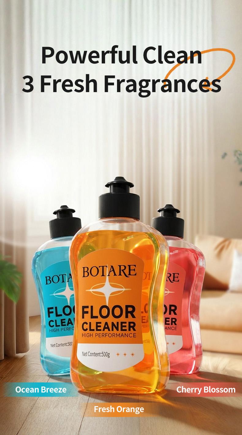 BOTARE Mop Soap - Enzyme-Powered Deep Clean, Quick-Dry, Pet/Kid-Safe, Works with Mops, Steam Mops & Sprayers - 17.6 Fl Oz Cleaner for All Floors