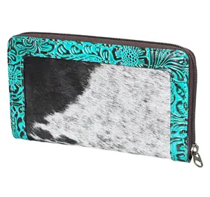 American Darling genuine hand tooled leather & cowhide wallet
