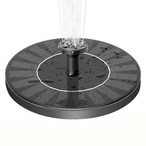 Solar Automatic Fountain, Solar Floating Water Pump, Garden Decor, Bird Bath, Small Pond Aeration, Rockery Fountain, 4 Nozzles, Outdoor Solar Fountain