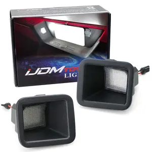 iJDMTOY 3W Full LED License Plate Light Kit For Ford 2017-2022 F250 F350 Super Duty, Powered by 18-SMD Xenon White LED