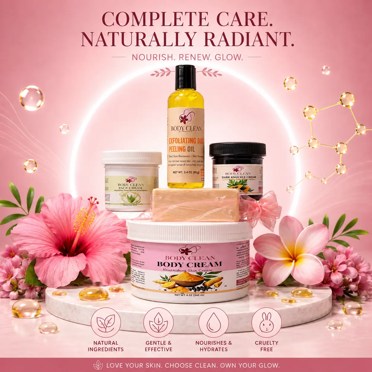 MINI SET & KNUCKLES cream