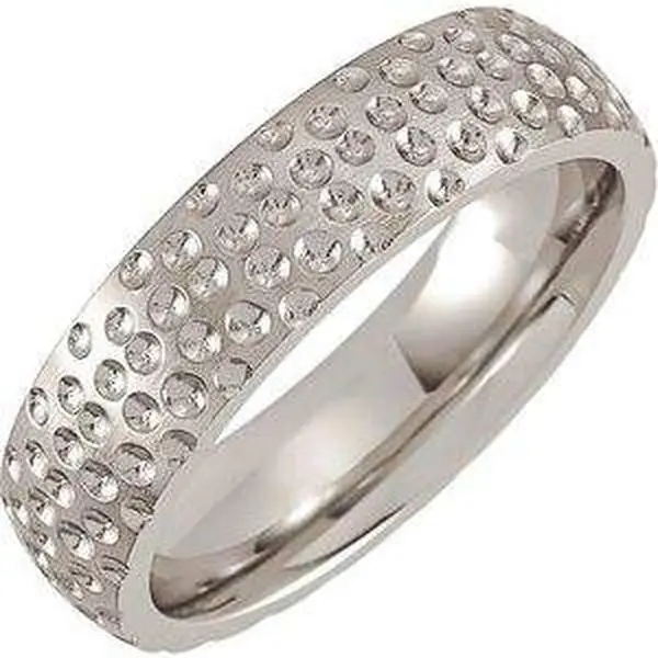 Cobalt 6 mm Patterned Band Size 8.5