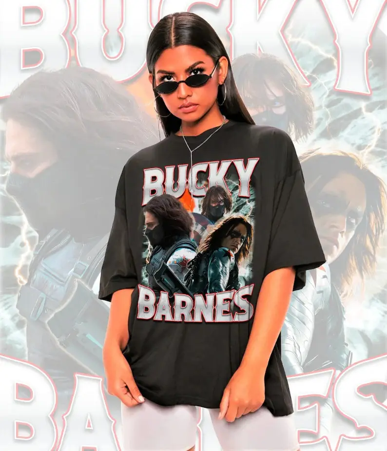 Retro Bucky Barnes Shirt -Bucky Barnes T-shirt,Sebastian Stan Shirt, Sebastian Stan Tshirt, Sebastian Stan Tshirt, Sebastian Stan T-shirt