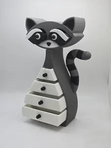 3D Printed Raccoon Drawer Jewelry Box – Cute & Functional Organizer