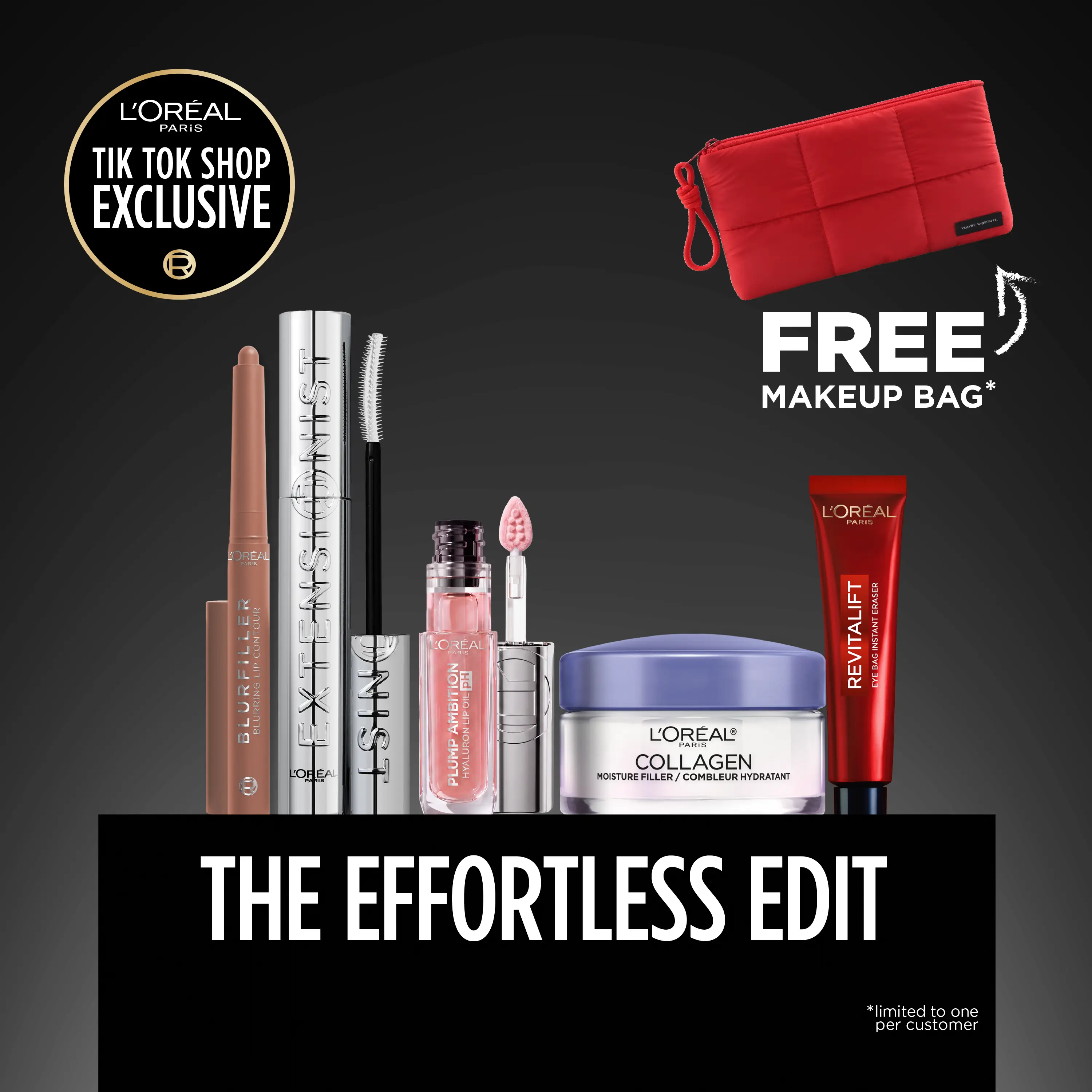 Effortless Edit Bundle — 5-Piece Beauty Routine, L'oreal Paris