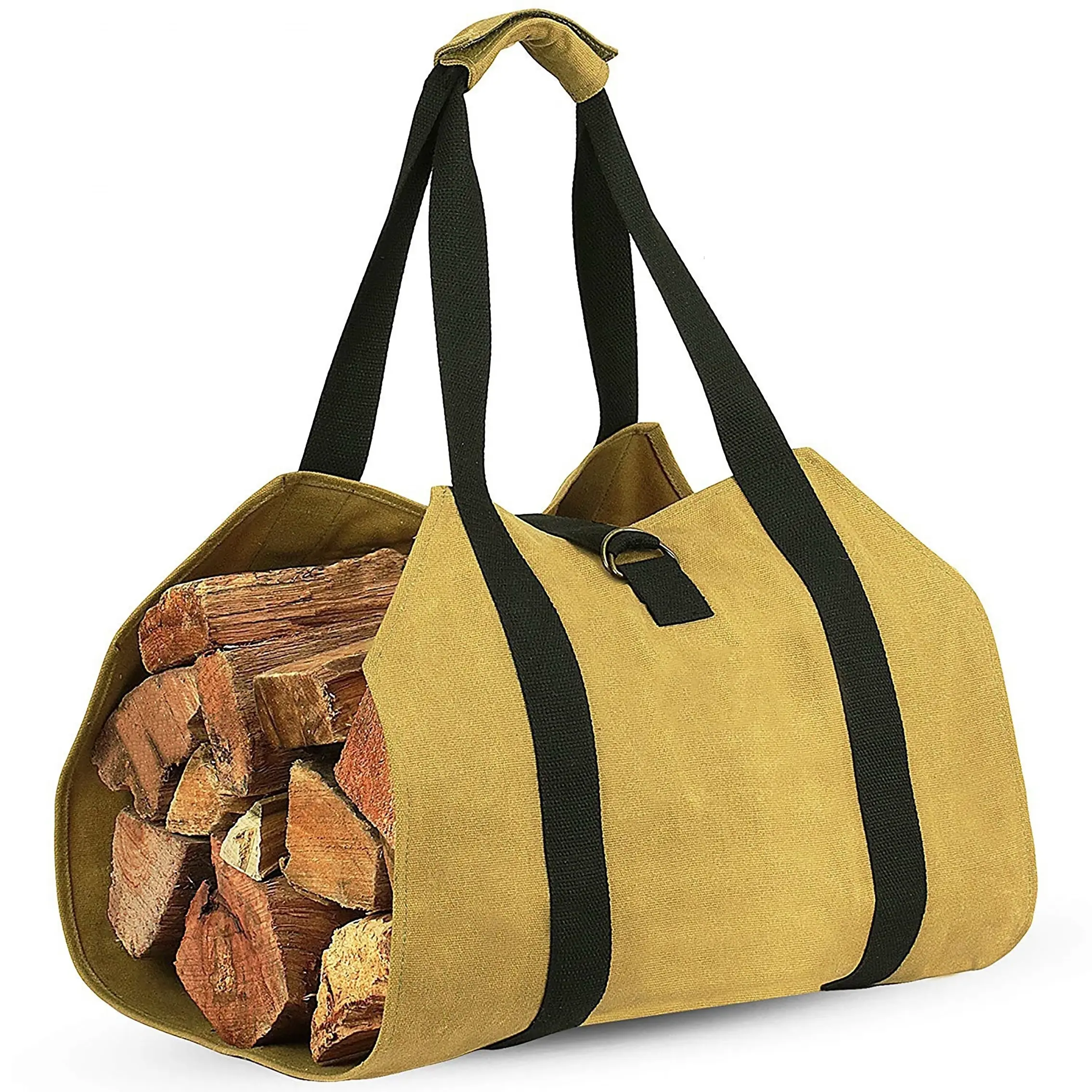 Portable Firewood Storage Bag, Multifunctional Log Carrier Bag, Durable Firewood Storage Supplies for Indoor & Outdoor, Home Organizer