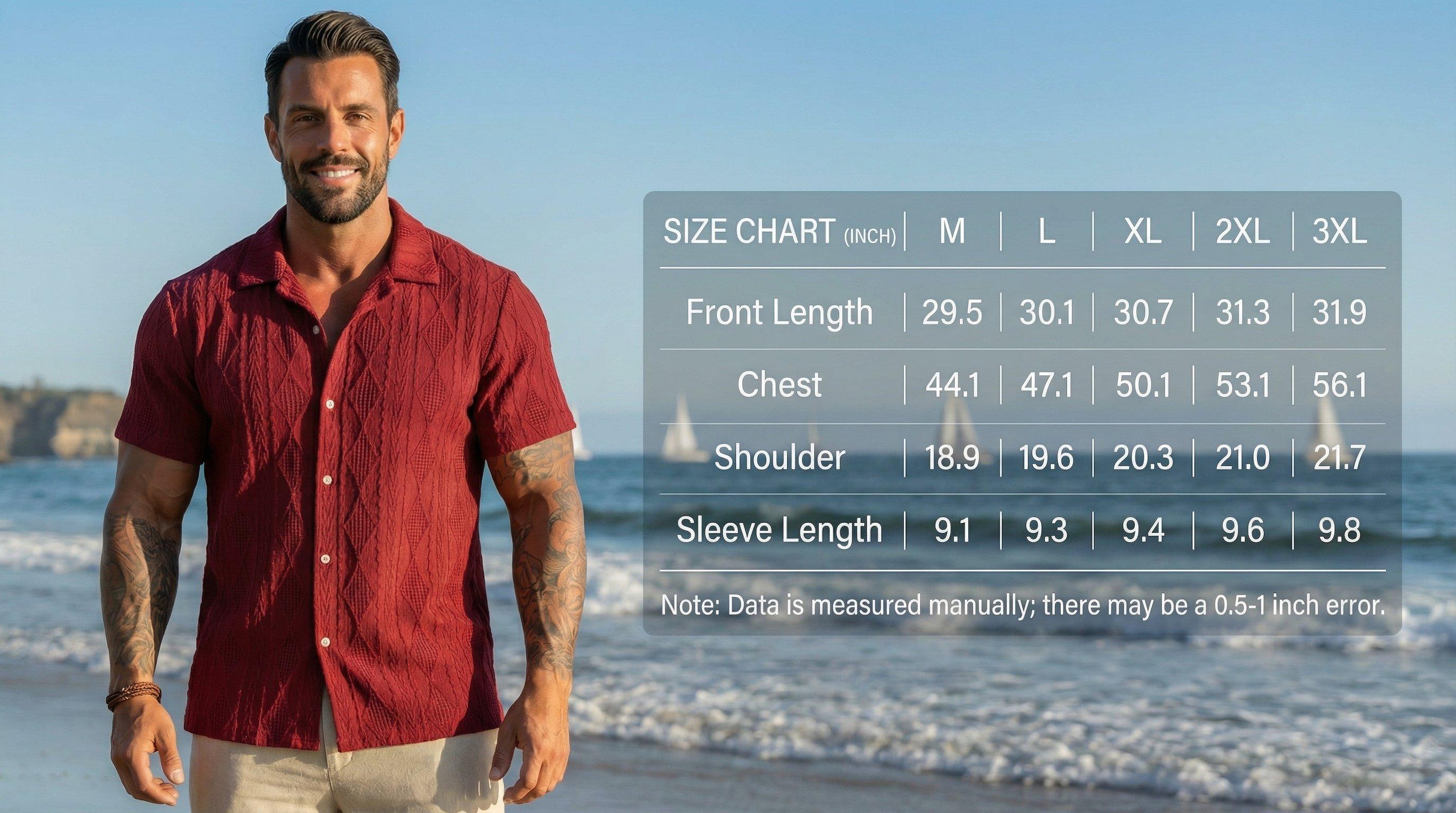 KZZ Men's Casual Short-Sleeve Shirt Menswear Polo Top Tropical Beige Wetsuit Top for Men Dalmatian Knit Shortsleeve