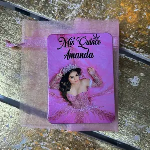 Mis Quince  Decor Magnets Quinceañera Favors 25 Pack Personalized Gift ENVIAR FOTO Y NOMBRE DE LA QUINCEAÑERA