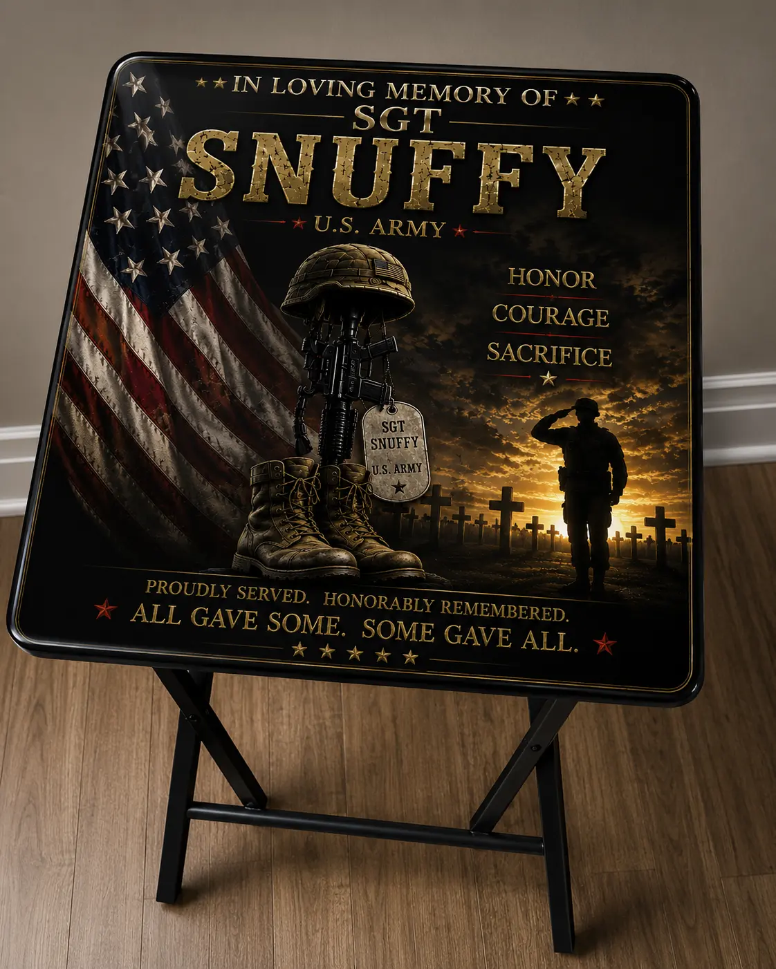 Customized Military Sofa Tray Table