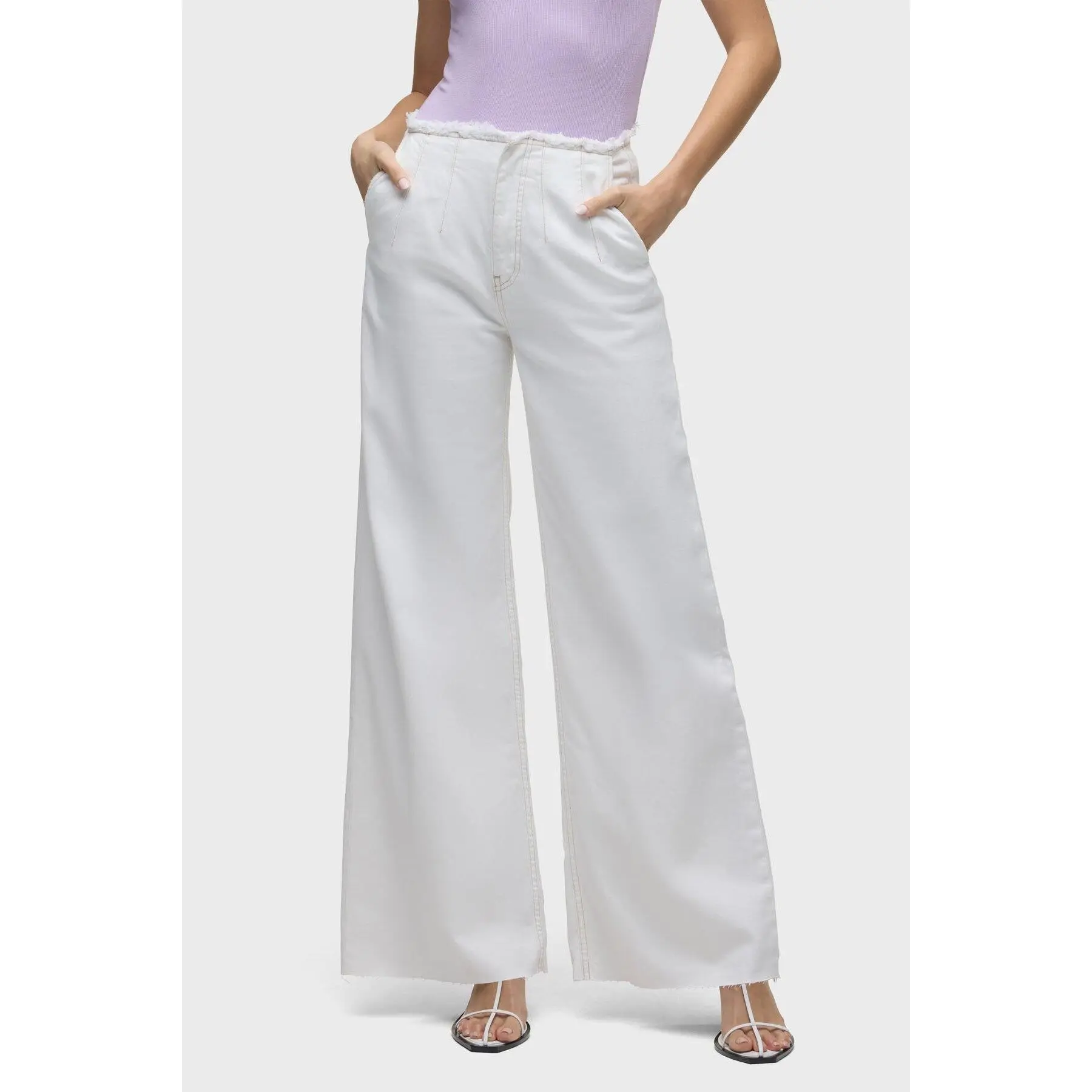 James High-Rise Darted Wide Leg Jean