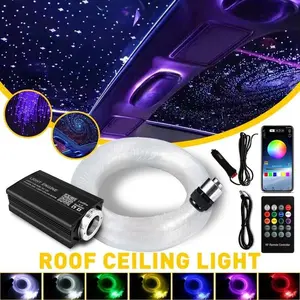 500/1000 Strands 0.5mm Fiber Optic Star Roof Pure White LED Best for Stars Bluetooth APP Free Color Match Easy Install Turn Your Car into Star Cinema