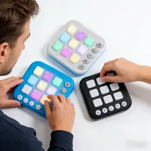 Portable Pocket Stress - Relieving Game Console. It has multifunctional and educational puzzle - solving levels, acting as a great stress - relieving toy. It's a must - have for traveling and camping, and makes an excellent birthday or holiday gift.