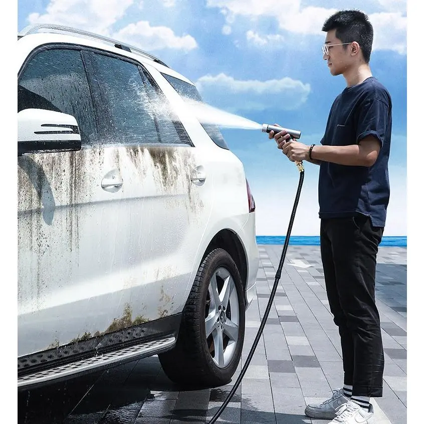 High-pressure car wash water gun telescopic water nozzle