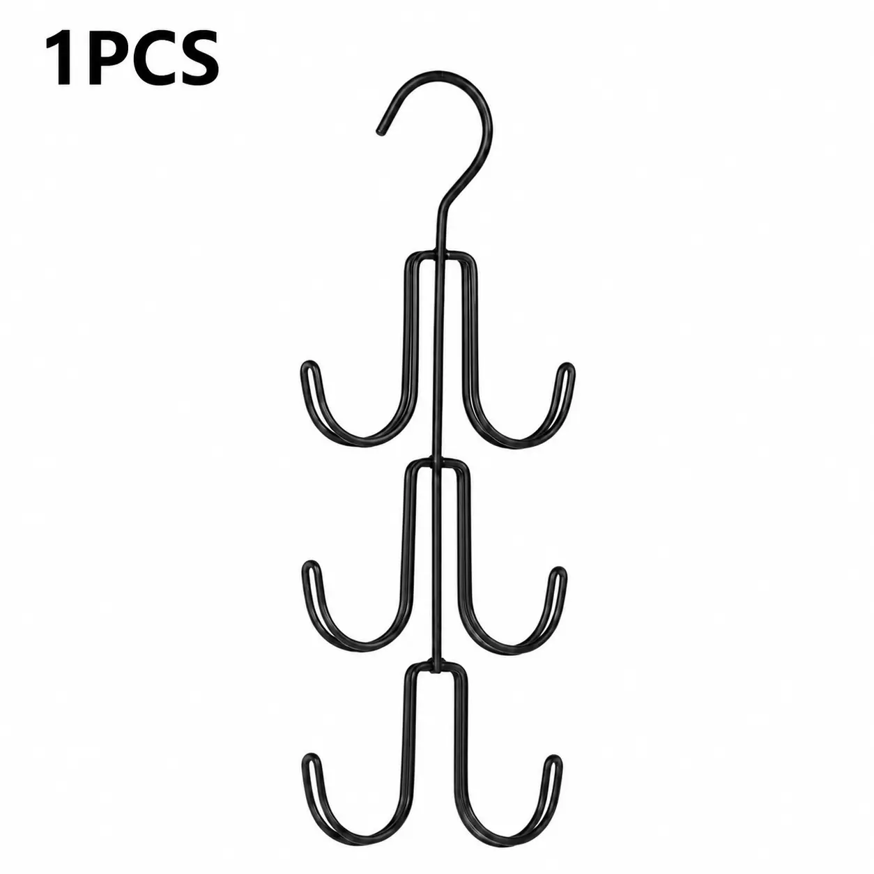 1 PCS Multi-Layer Purse & Accessory Hanger, No-Install Closet Organizer for Bags, Hats, Belts & Ties, Space-Saving Dorm and Apartment Essentials