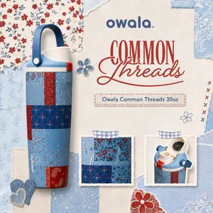 [NEW] Owala Common Threads 30oz FreeSip Sway Water Bottle – America 250th Birthday Edition, USA Patriotic Insulated Leakproof Stainless Steel Tumbler