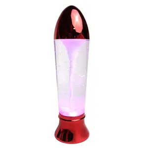 Rocket Tornado Lamp, Color Changing LED Swirl Light, Space-Themed Night Light, Decorative Lamp, Rocket Colors May Vary