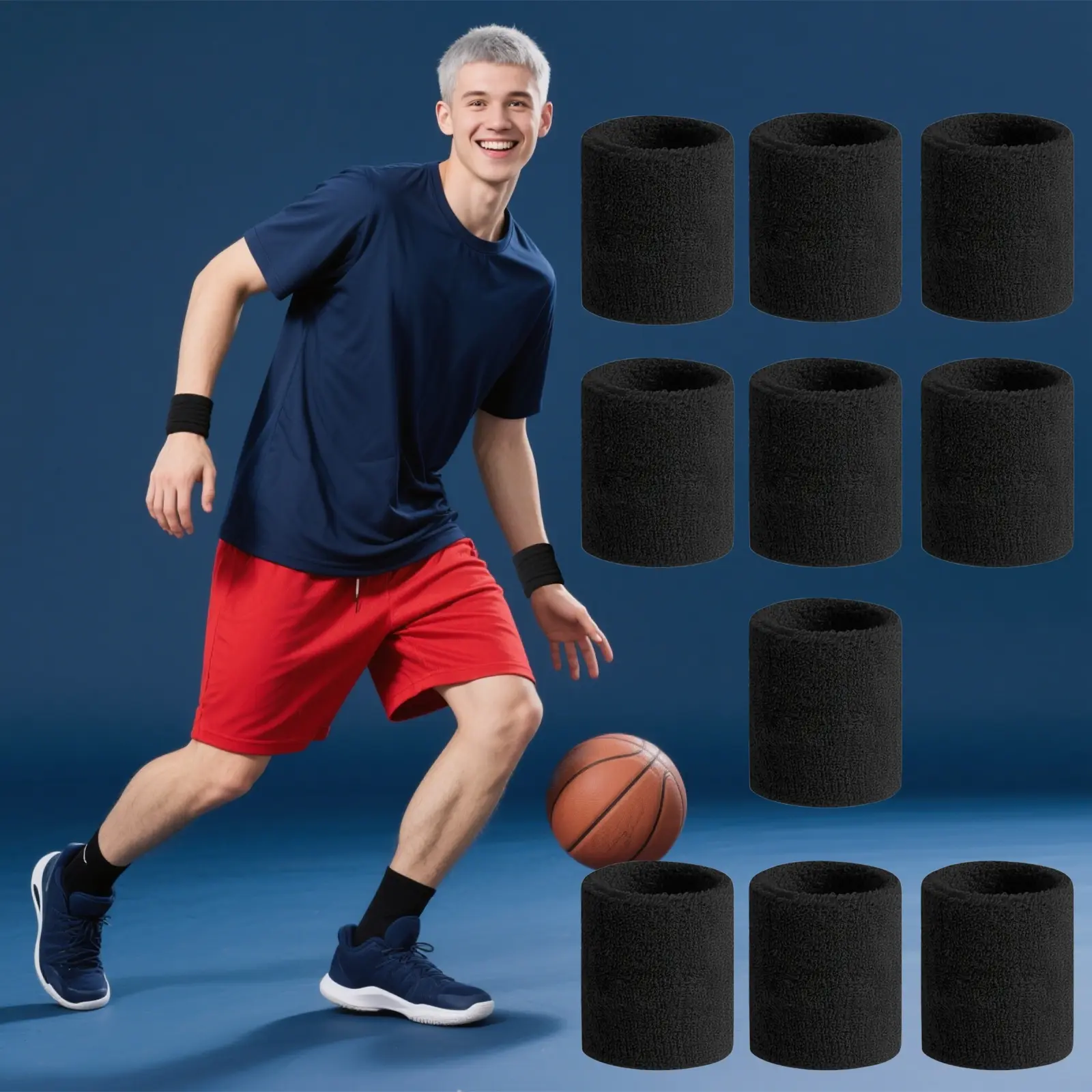 Men's Sports Wristband, Comfortable Running & Cycling Accessory, Ideal for Fitness, Moisture-Wicking Design, Durable & Breathable, Breathable Wristbands, Sports Accessories, Activity Wristband