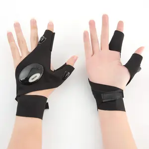 LED Flashlight Gloves, Cool Gadgets for Men/Dad, Unique Birthday Gifts, Waterproof Hand-Free Light for Fishing, Camping & Car Repair, Tech Must Haves