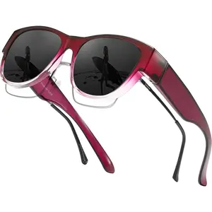 Polarized Fit Over Sunglasses for Women Men Trendy Lightweight Glasses Shades for Driving IF8010