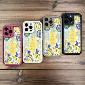 Vintage Flower Label for Phone Case,phone Case Suitable for Iphone 11/12/13/14/15/16/17 Pro Promax Plus Air,Made From Soft TPU Shock-resistant Silicone Material, This Stylish Street-style Gift Is Perfect for Any Occasion.